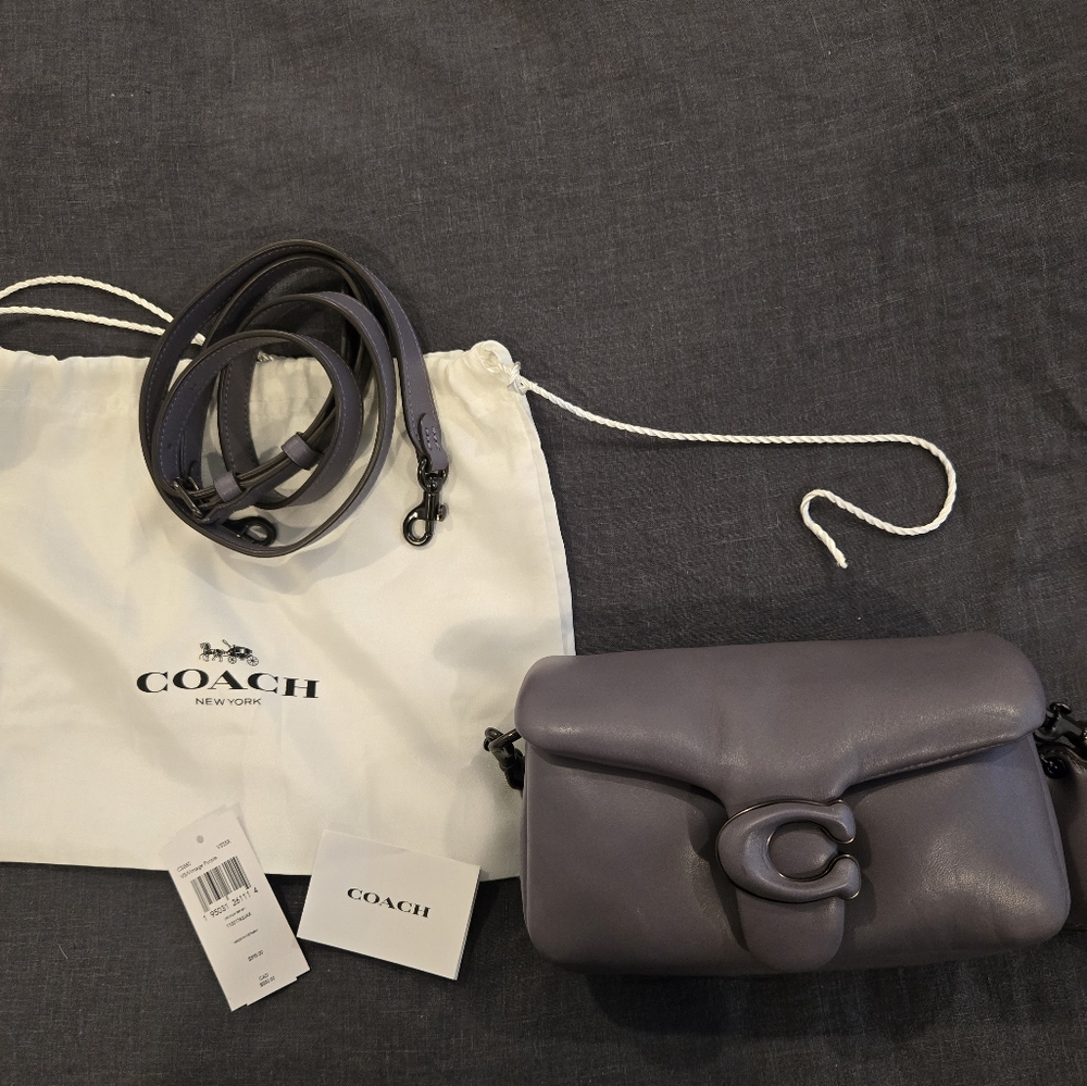 Coach Pillow Tabby 18 Mini Vintage Purple - Pewter C3880 Shoulder Crossbody bag